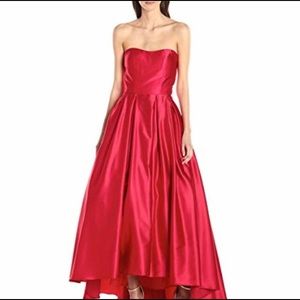 Betsy & Adam High Low Ball Gown